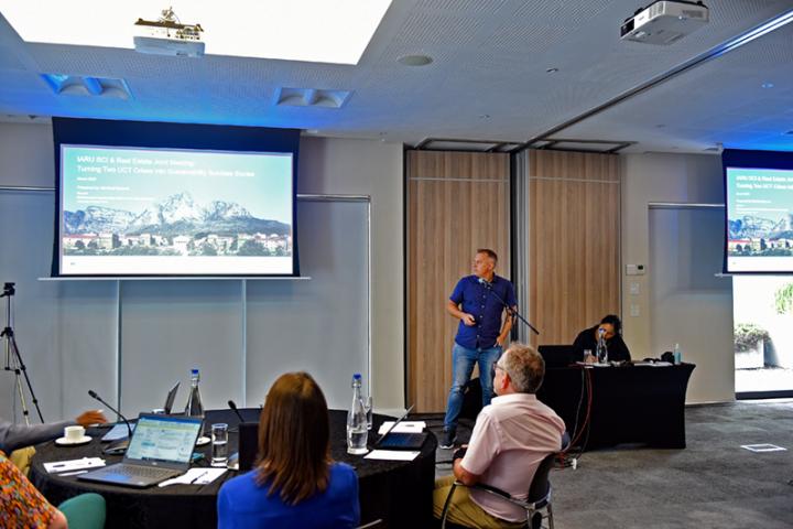 Director of Environmental Sustainability Manfred Braune addressing the audience